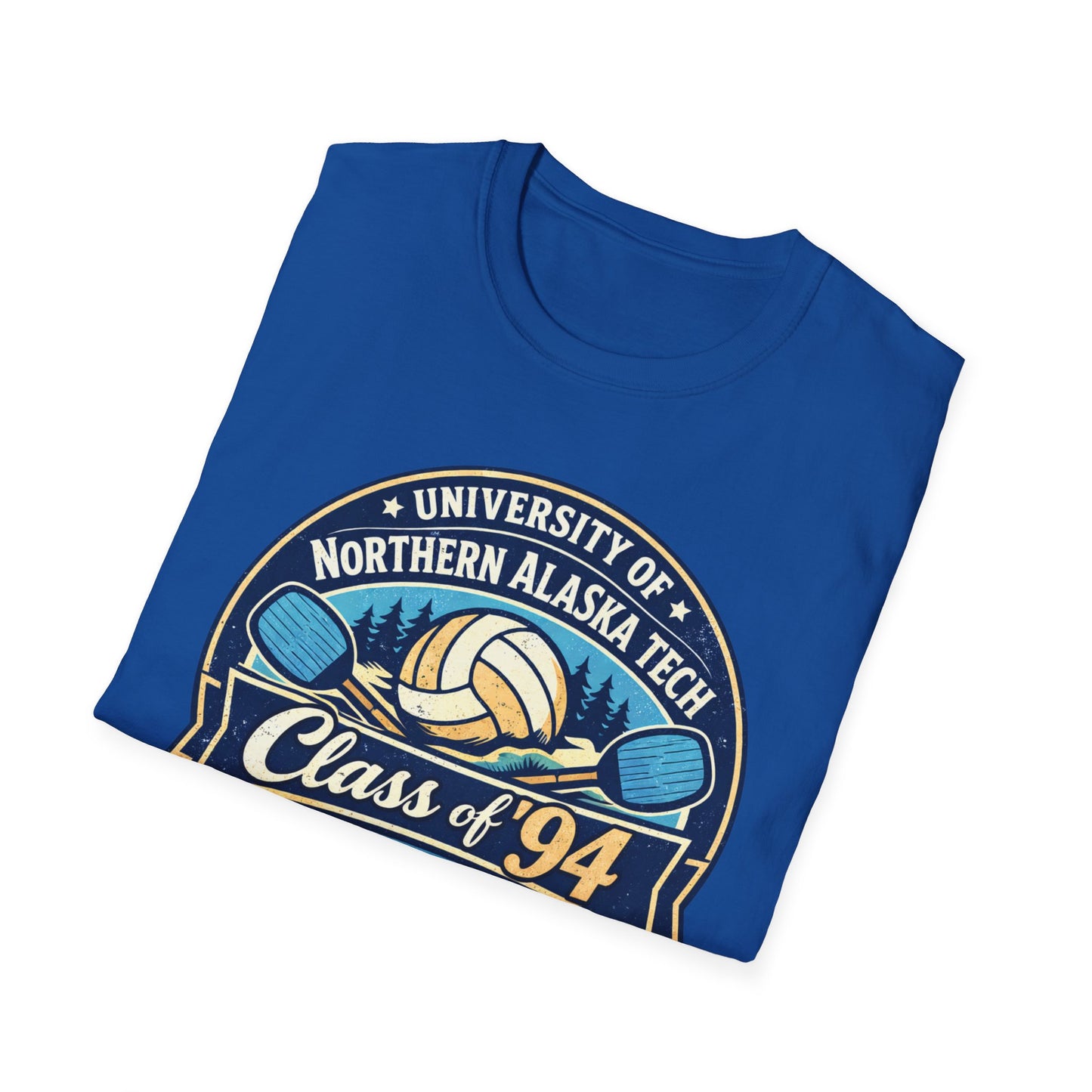 Class of '94 Beach Volleyball T-Shirt — University of Northern Alaska Tech Alumni Tee (Ice Version)